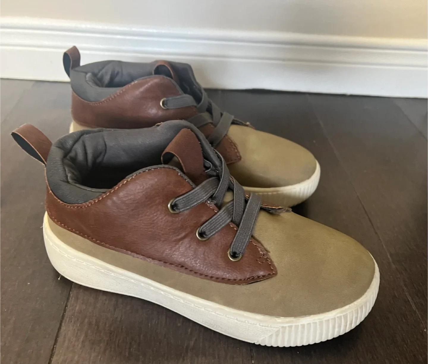 Toddler Brown & Olive Sneakers - Size 13M