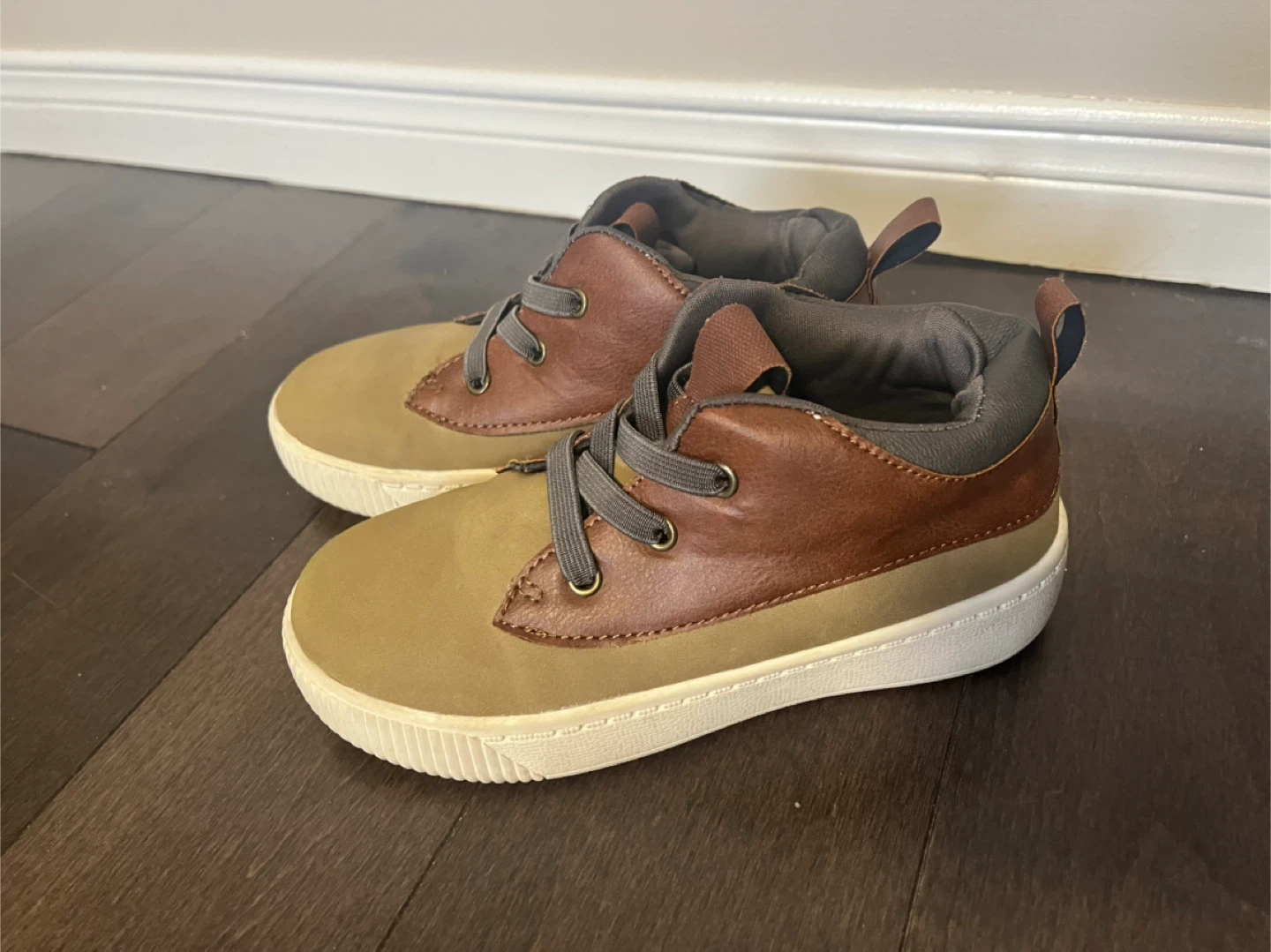 Toddler Brown & Olive Sneakers - Size 13M - photo 3