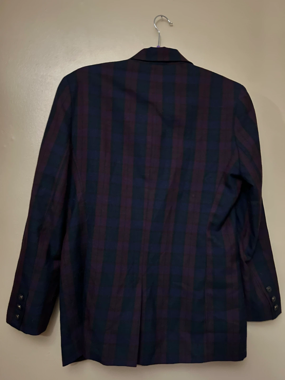Kadoch Burgandy & Blue Woman’s size 13 Blazer (Jacket) - photo 3