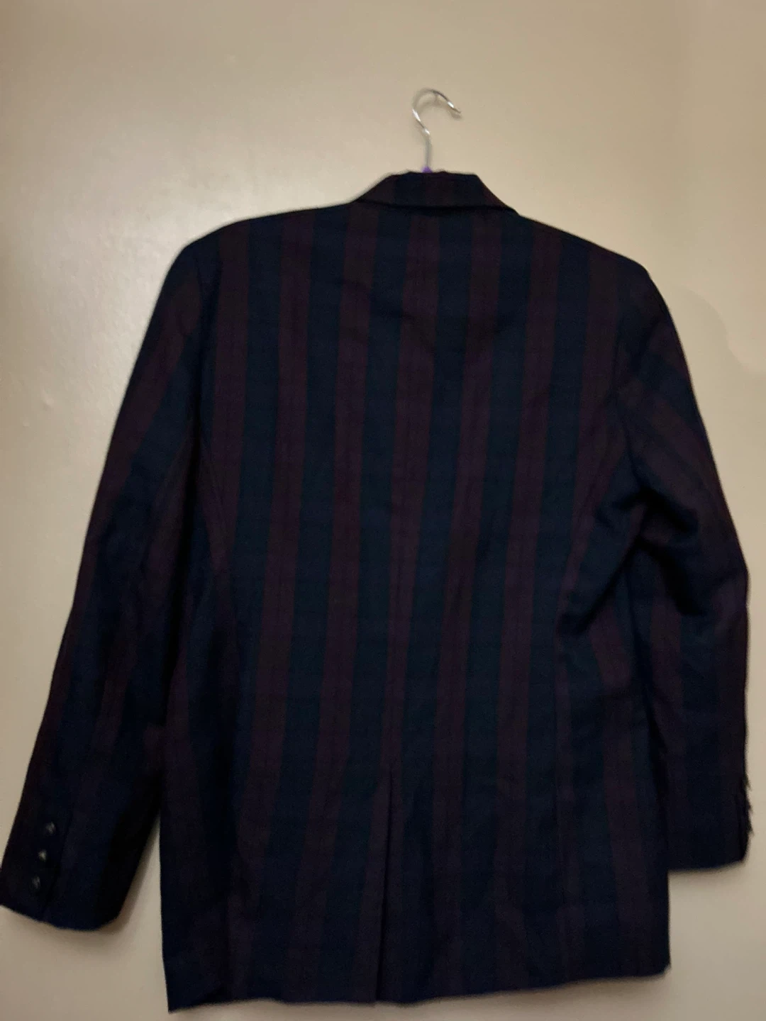 Kadoch Burgandy & Blue Woman’s size 13 Blazer (Jacket) - photo 2