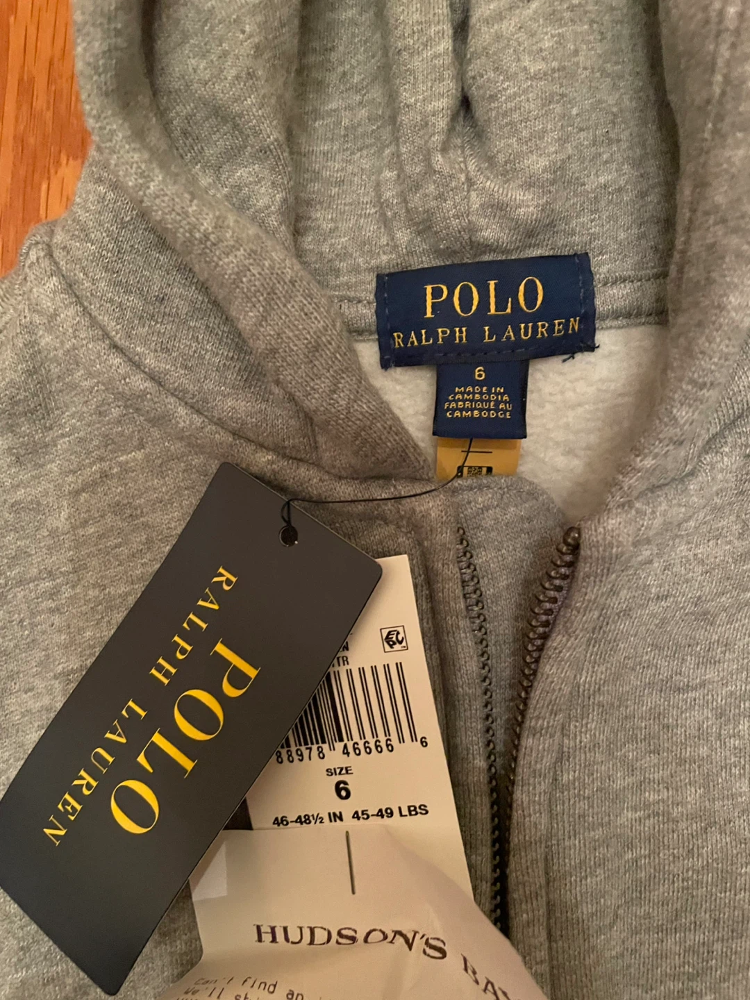 New Polo Ralph Lauren Kids' Hoodie - Size 6 - photo 2