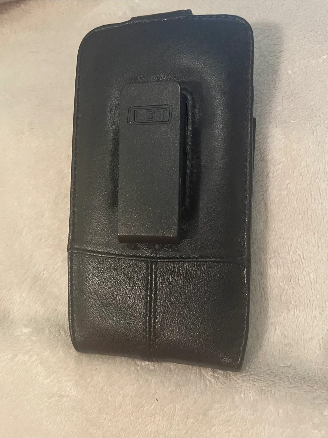 LBT Black Leather Cell Phone Holster NEW