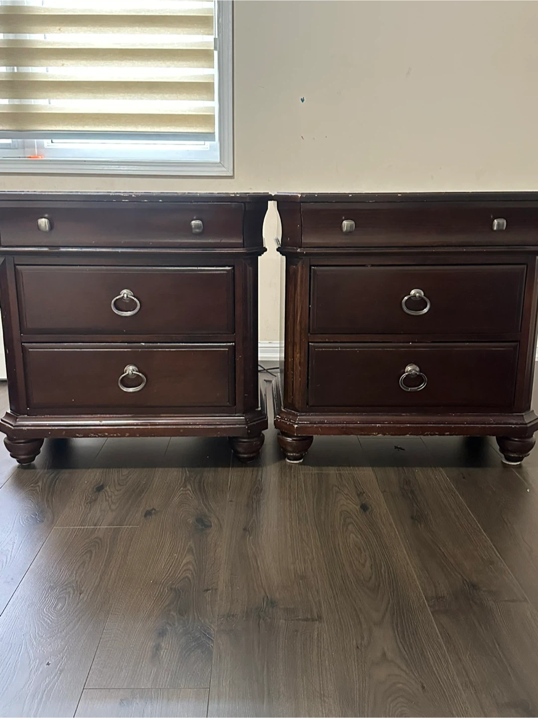 Wooden Nightstands - Set of 2