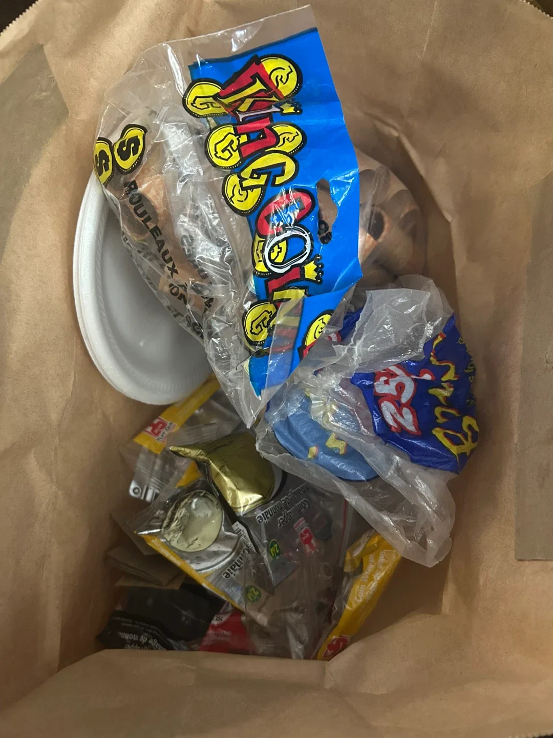 Bag of Candies and Wrappers