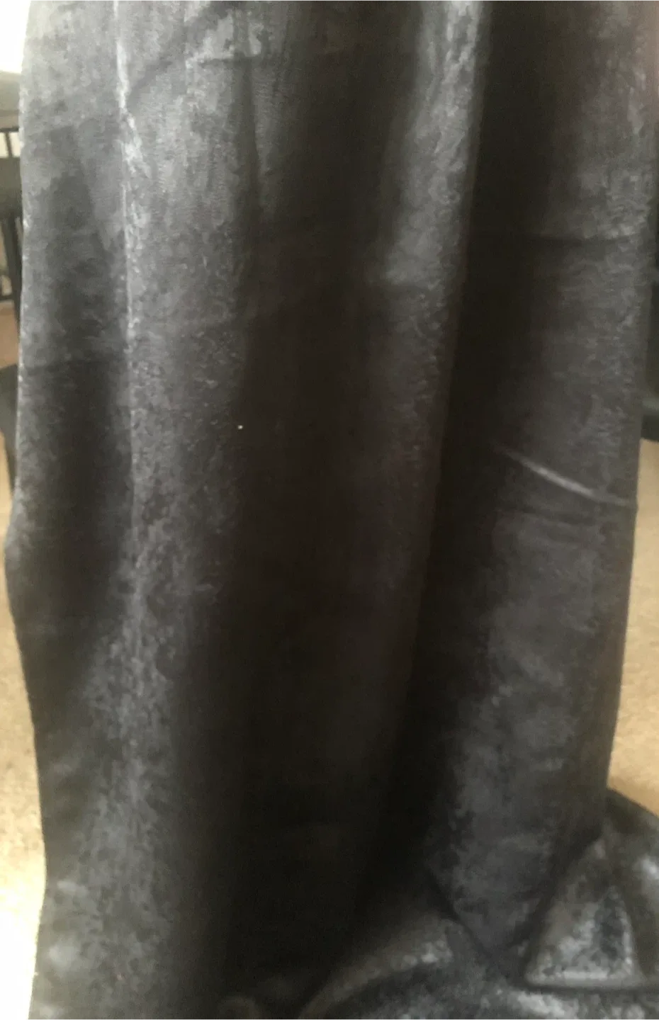 2 piece Mainstays Black Curtain 37x84