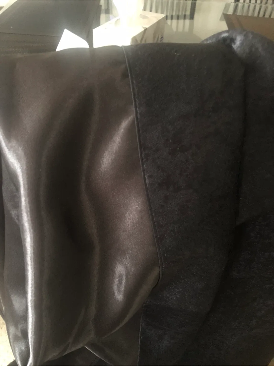 2 piece Mainstays Black Curtain 37x84 image indicator(3)