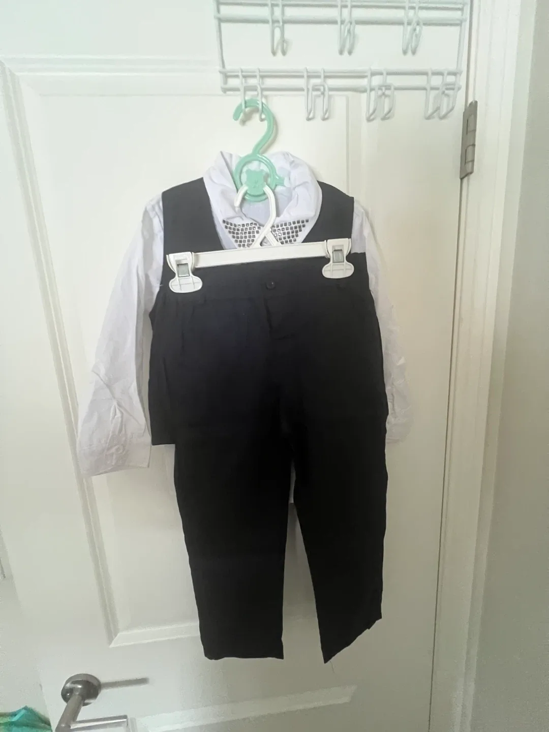 Toddler Boy's 3-Piece Suit - Black & White