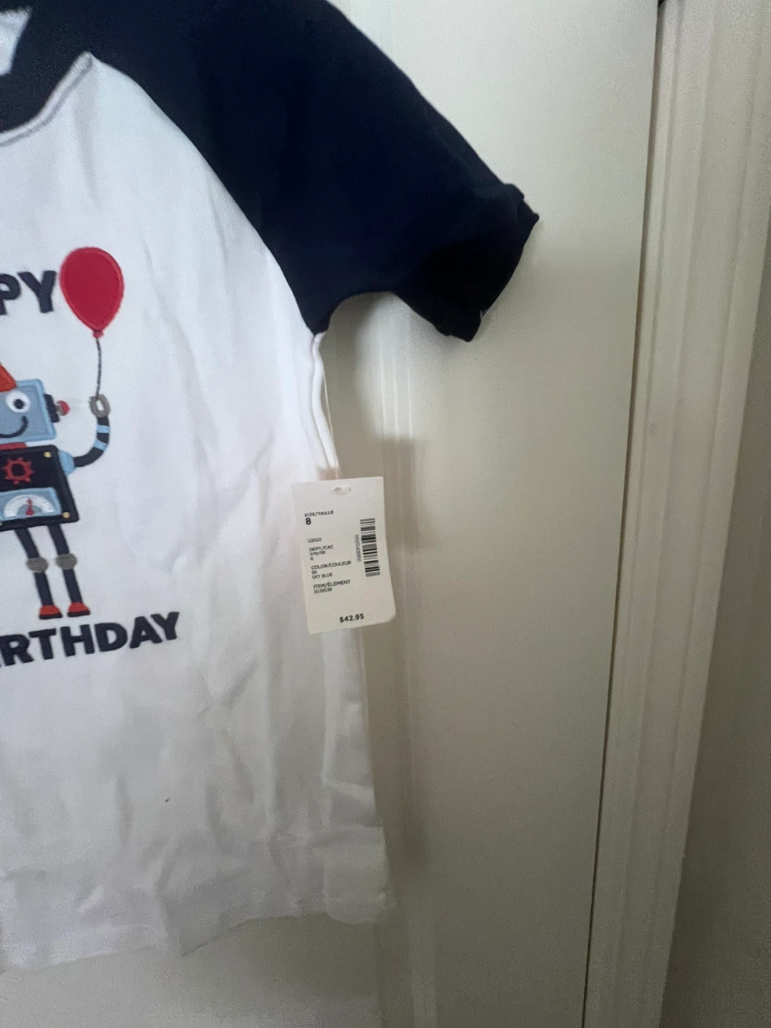 New Gymboree Happy Birthday Robot Tee - Size 8 - photo 4