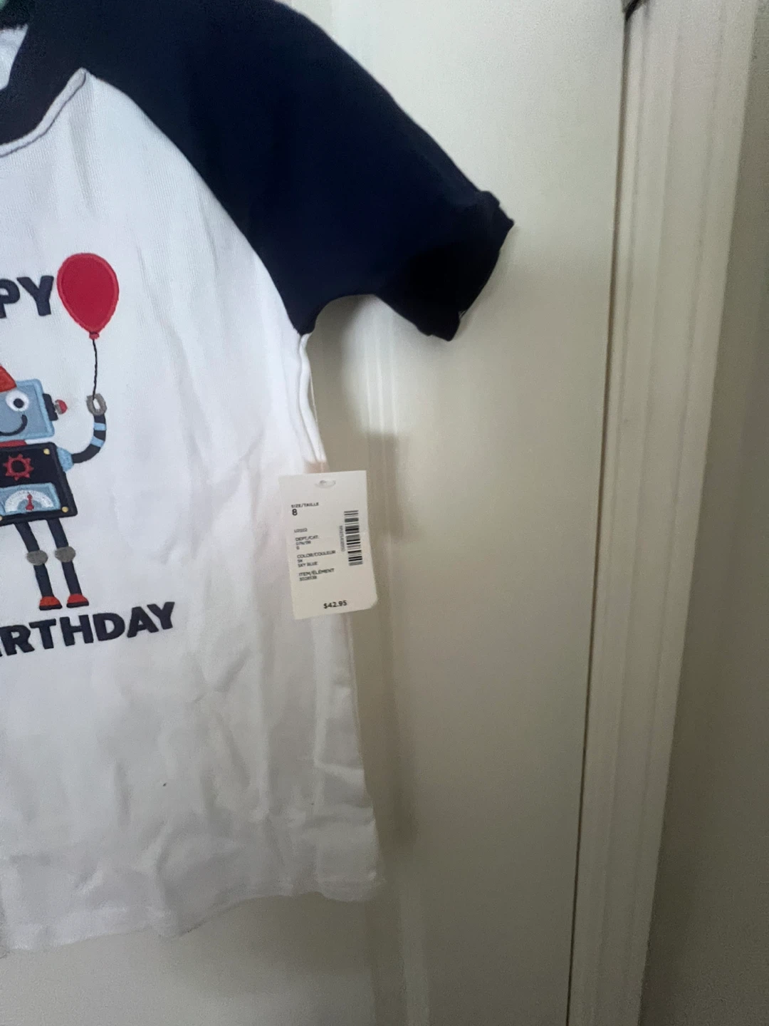 New Gymboree Happy Birthday Robot Tee - Size 8 - photo 5