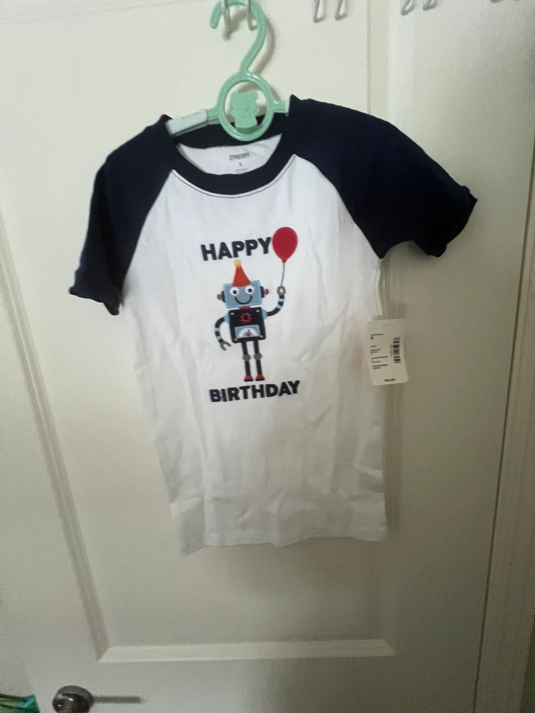 New Gymboree Happy Birthday Robot Tee - Size 8 - photo 2