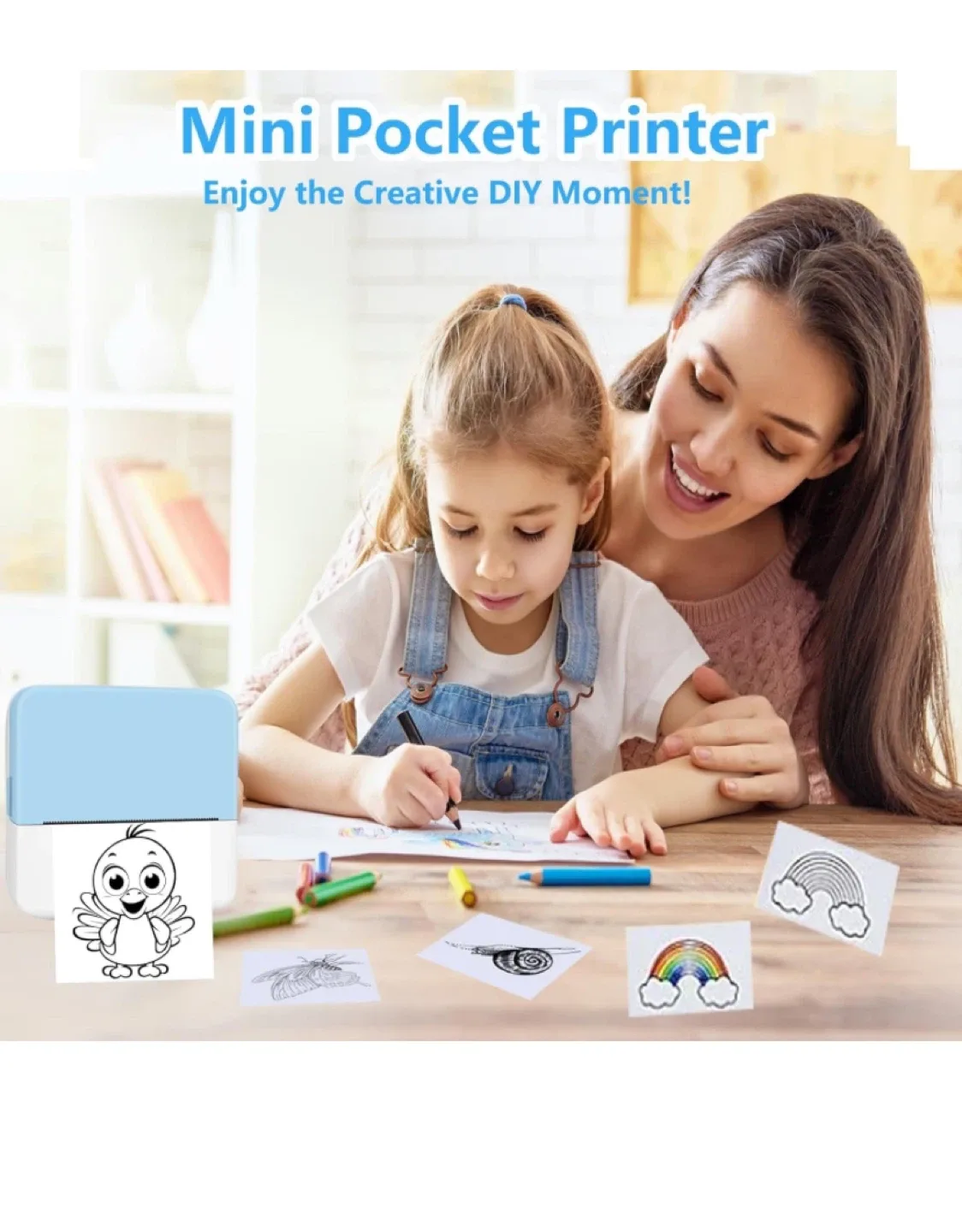 Mini Portable Sticker Printer image indicator(2)