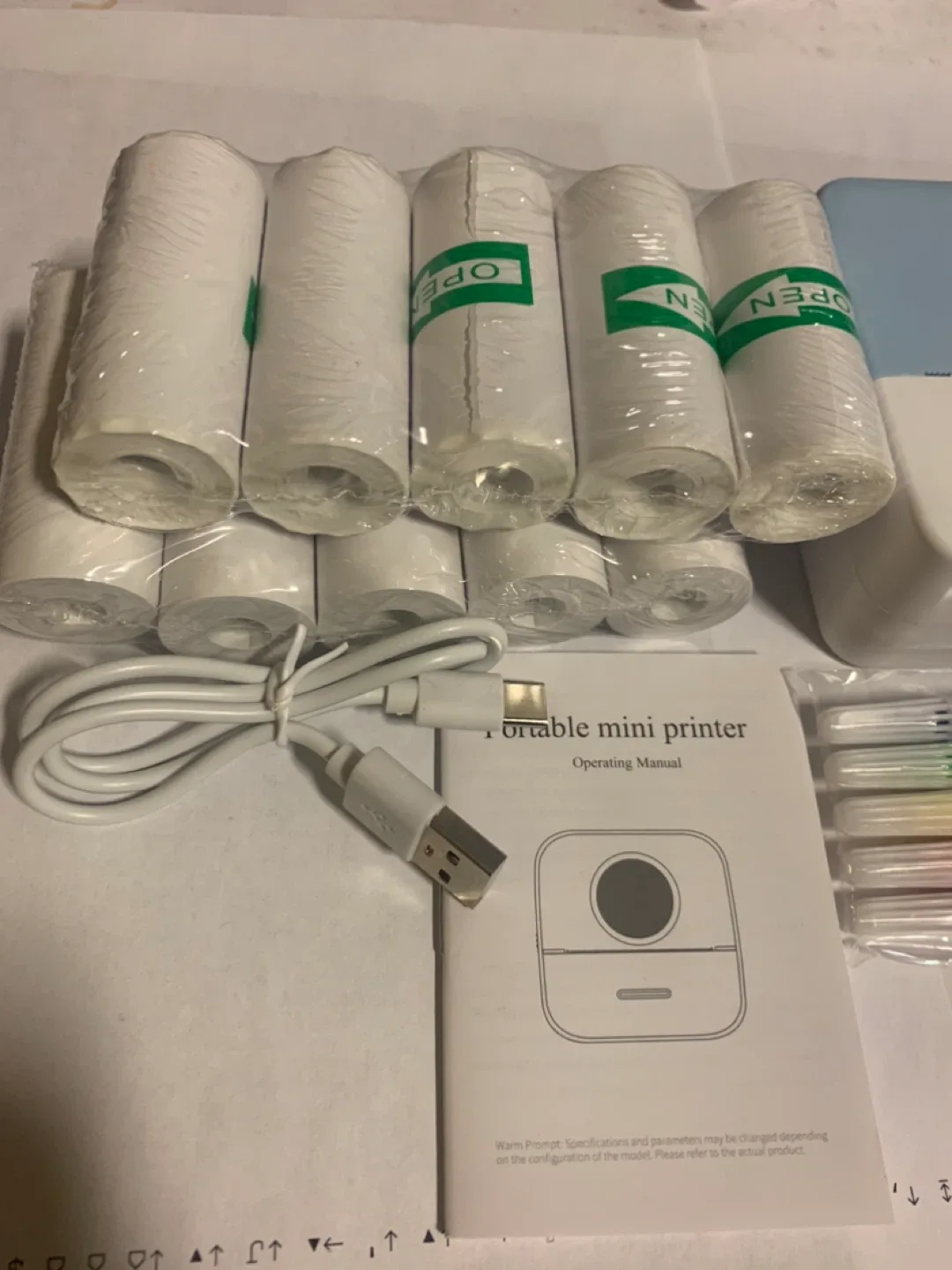 Mini Portable Sticker Printer image indicator(9)