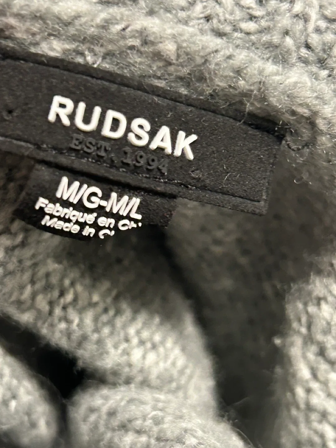 Rudsak M/G-M/L Grey Sweater Vest