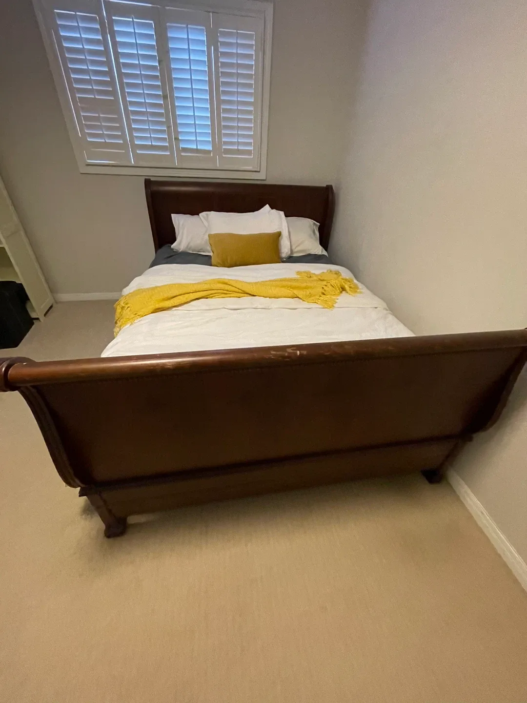 Queen Bed Frame Solid Wood