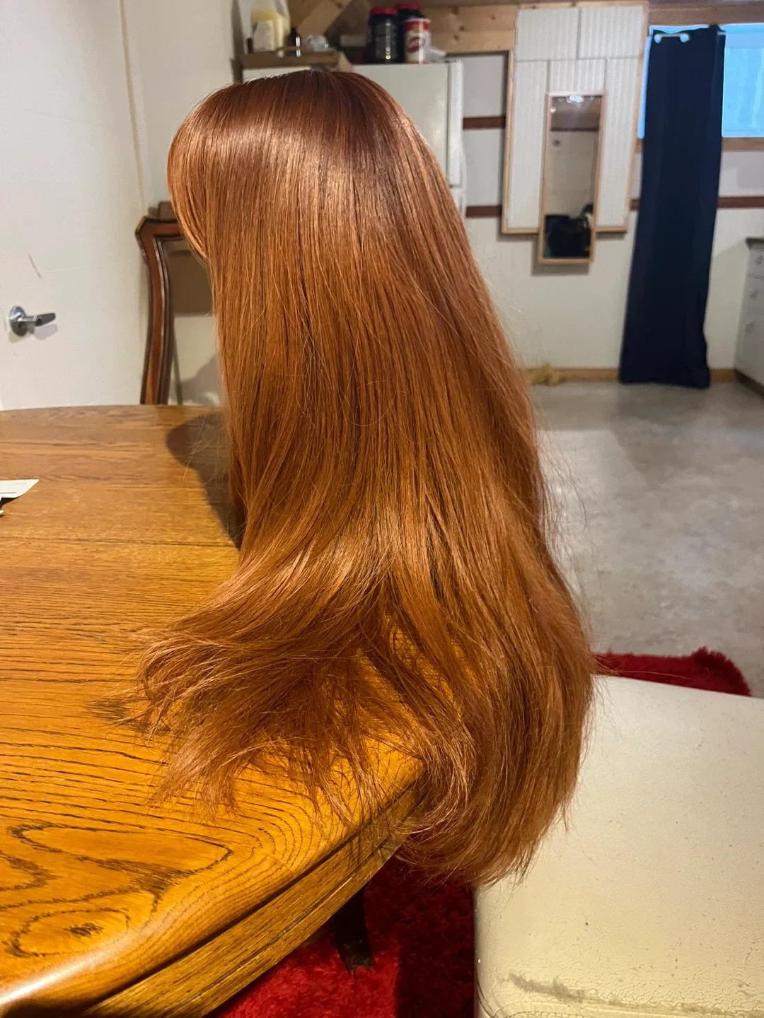 Long Auburn Wig