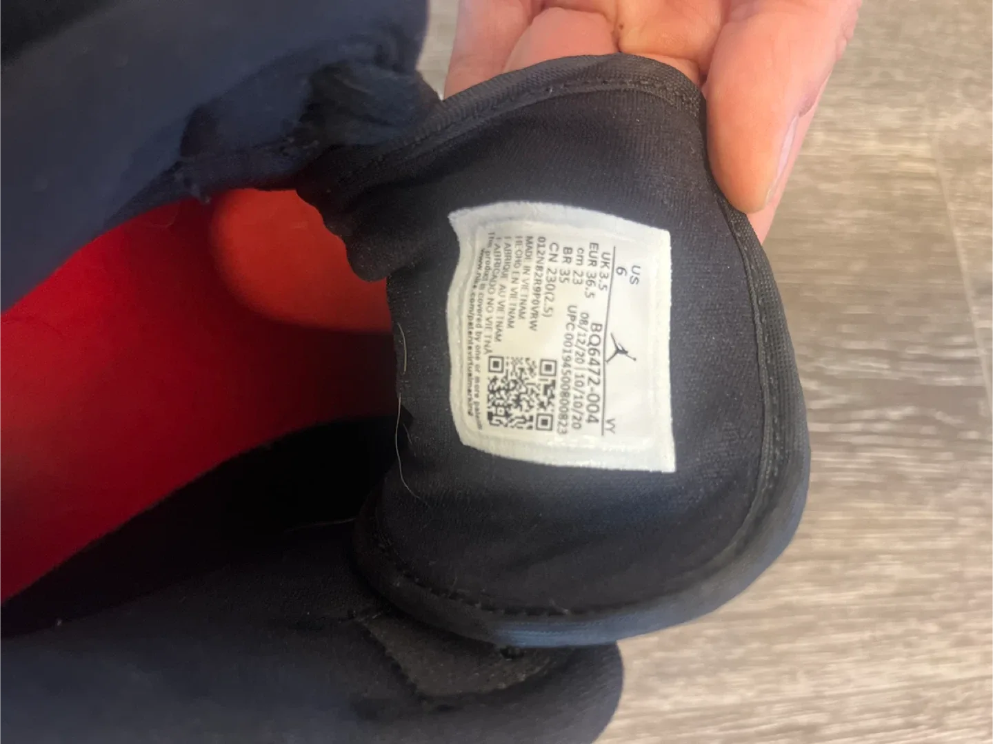 Nike Air Jordan 1 Mid Shoes - Black/Red, US 5 image indicator(4)