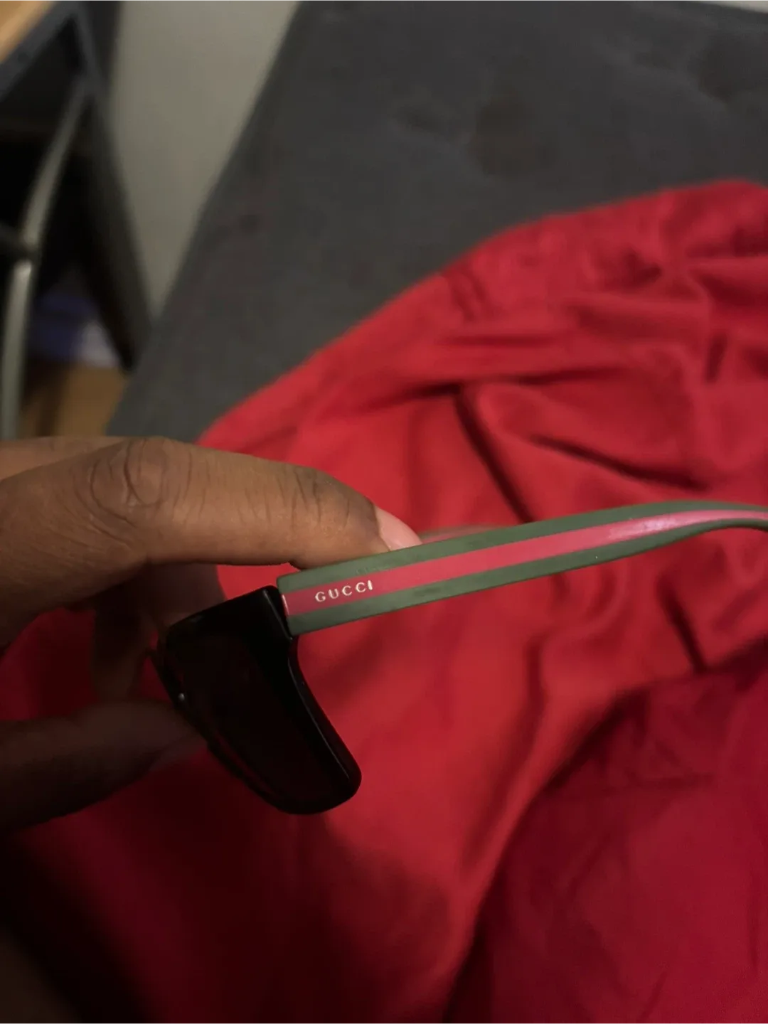 Gucci Shiny Web Classic Square Sunglasses image indicator(2)