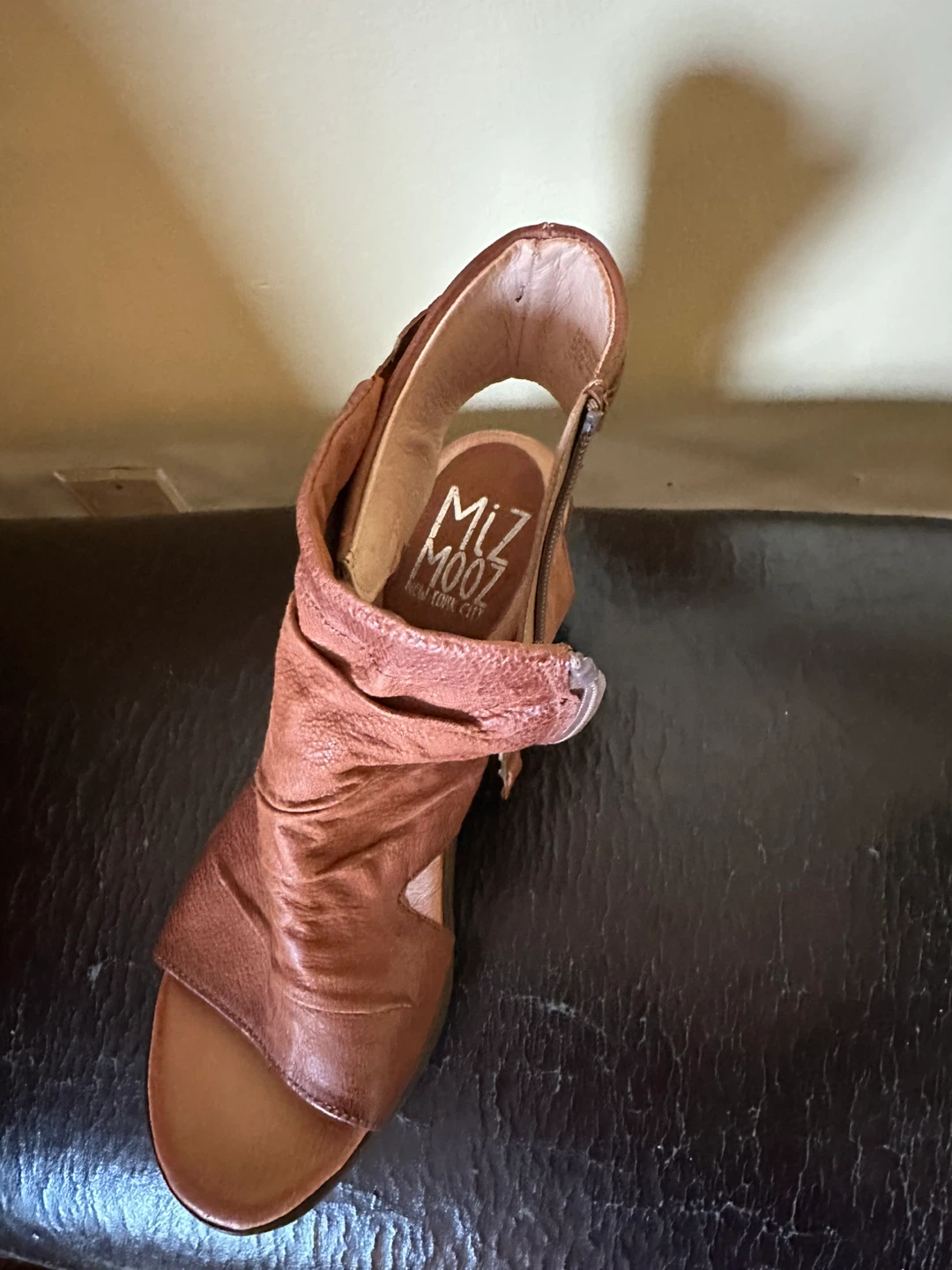 Miz Mooz Brown Leather Sandal