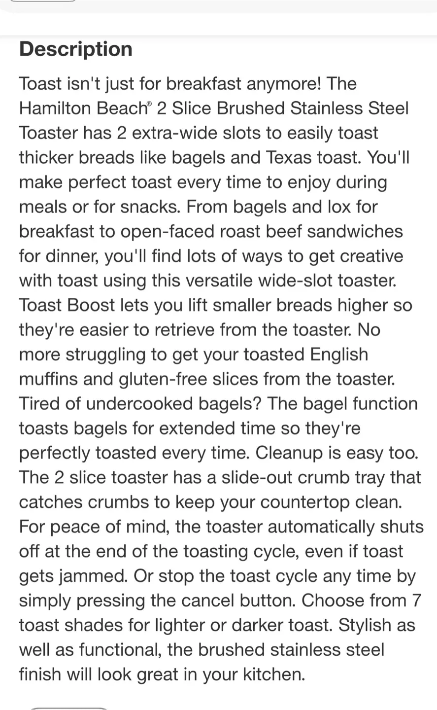 Hamilton Beach 2-Slice Toaster image indicator(6)