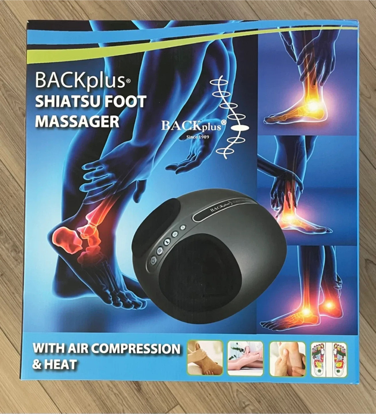 BACkplus Shiatsu Foot Massager with Air Compression