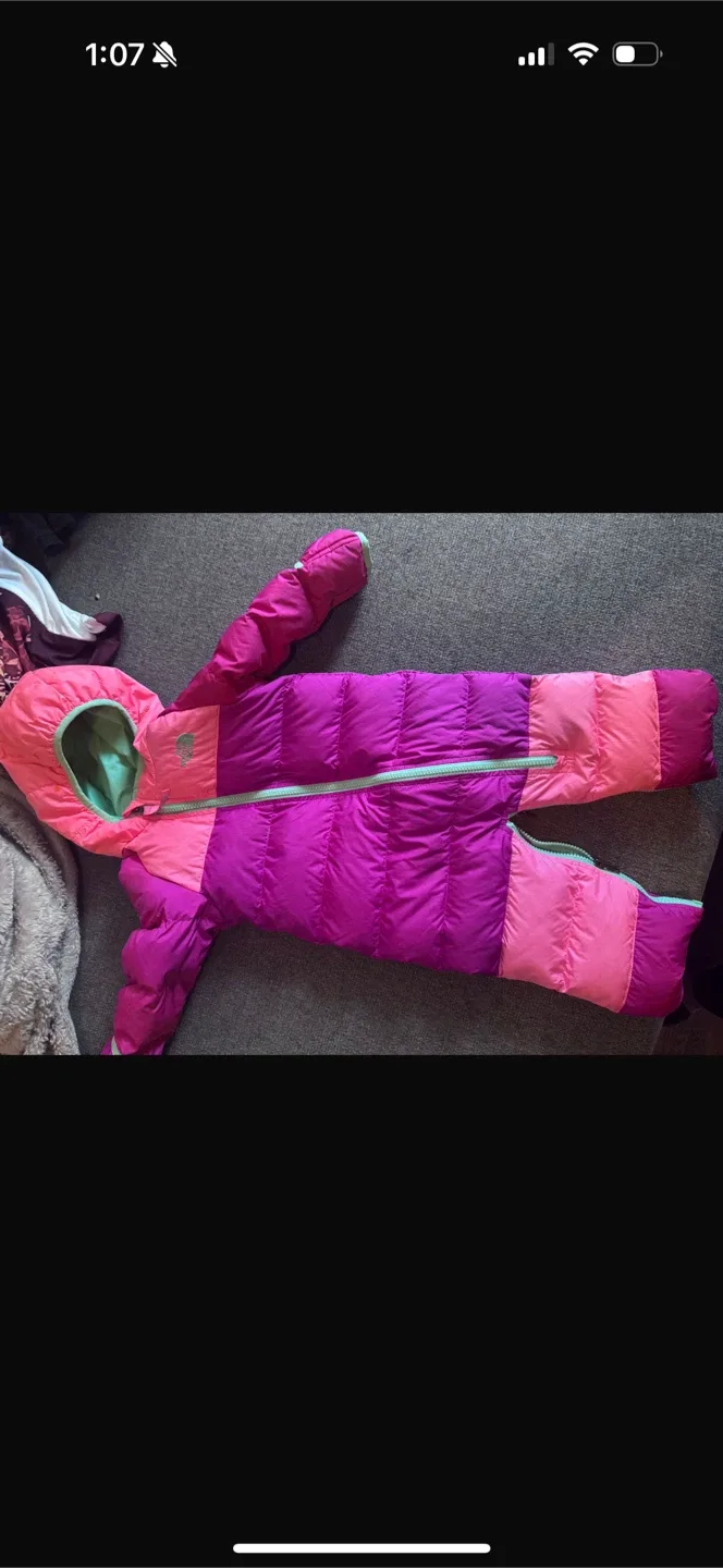 The North Face Baby Snowsuit - Pink & Purple