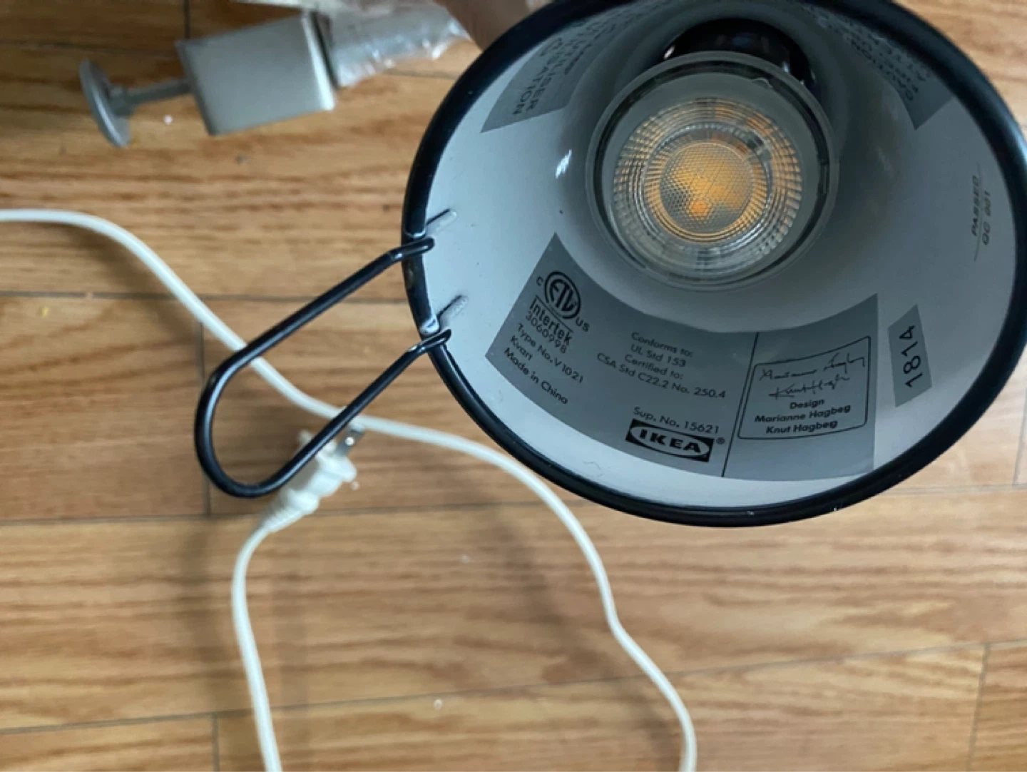 IKEA Clamp Spotlight - Desk 、Bed lamp Black - photo 3