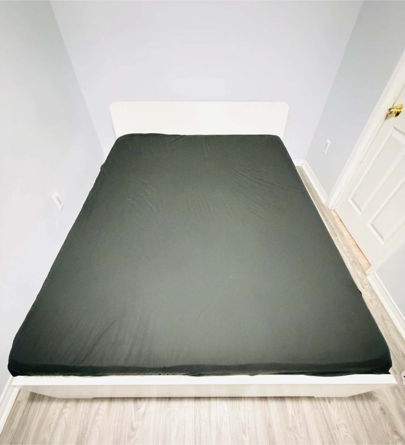 Ikea White Bed Frame with mattress