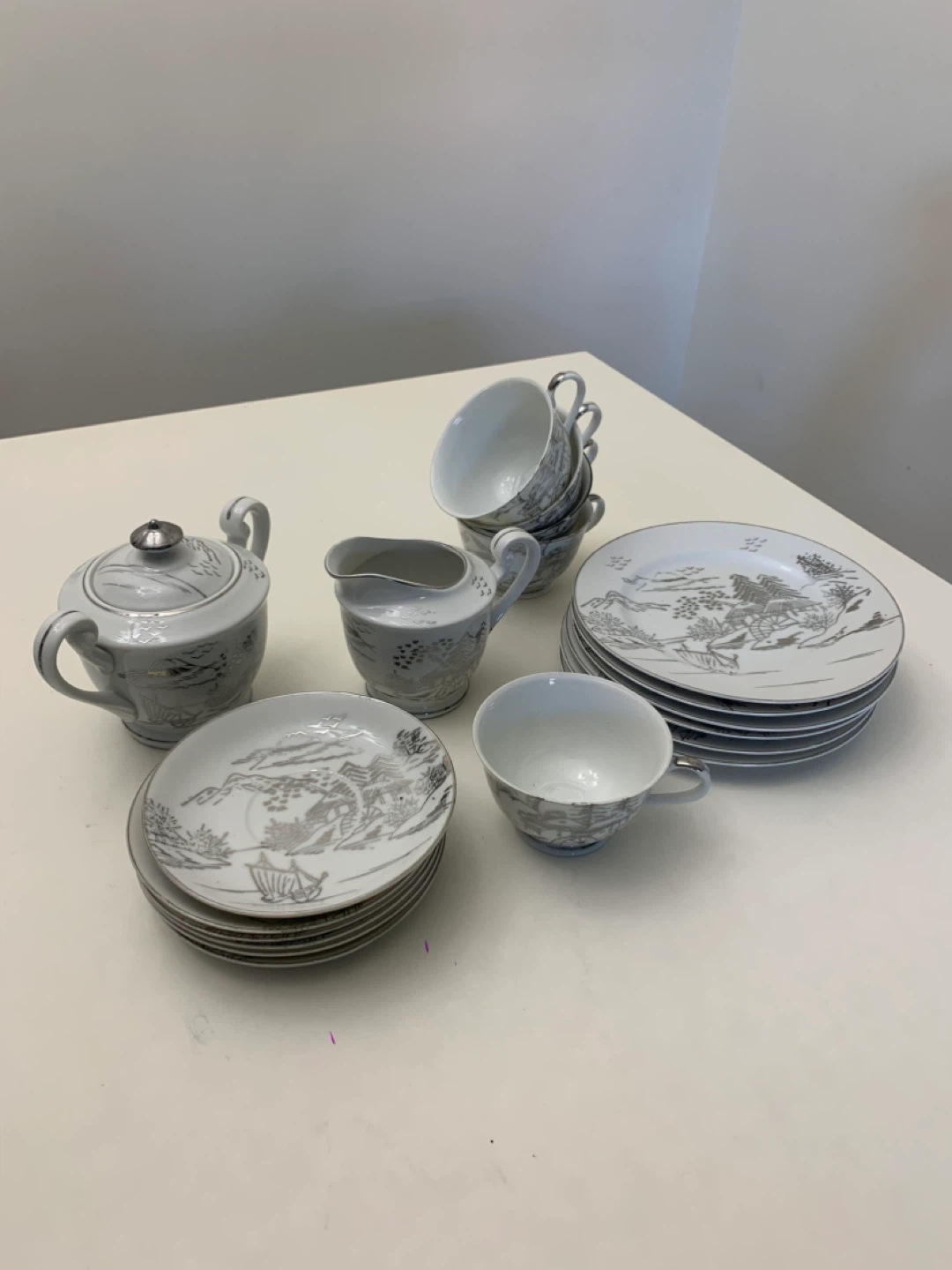 Vintage Japanese Used Tea Set - kitchen / dining