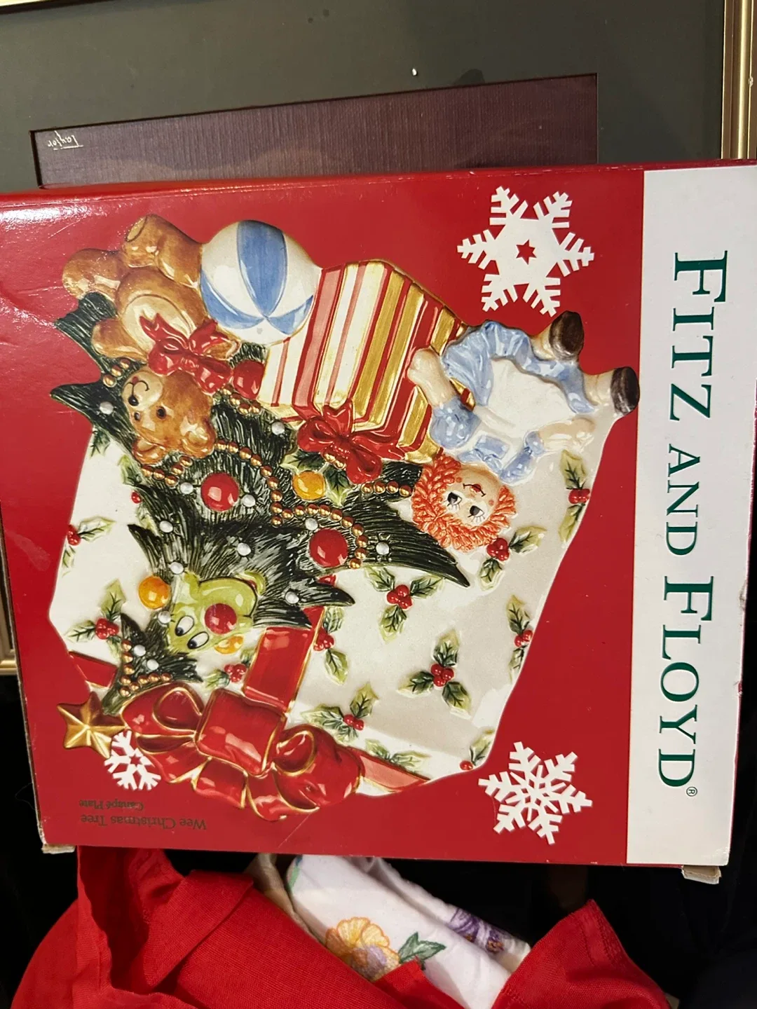BNIB Fitz and Floyd Wee Christmas Tree Plate