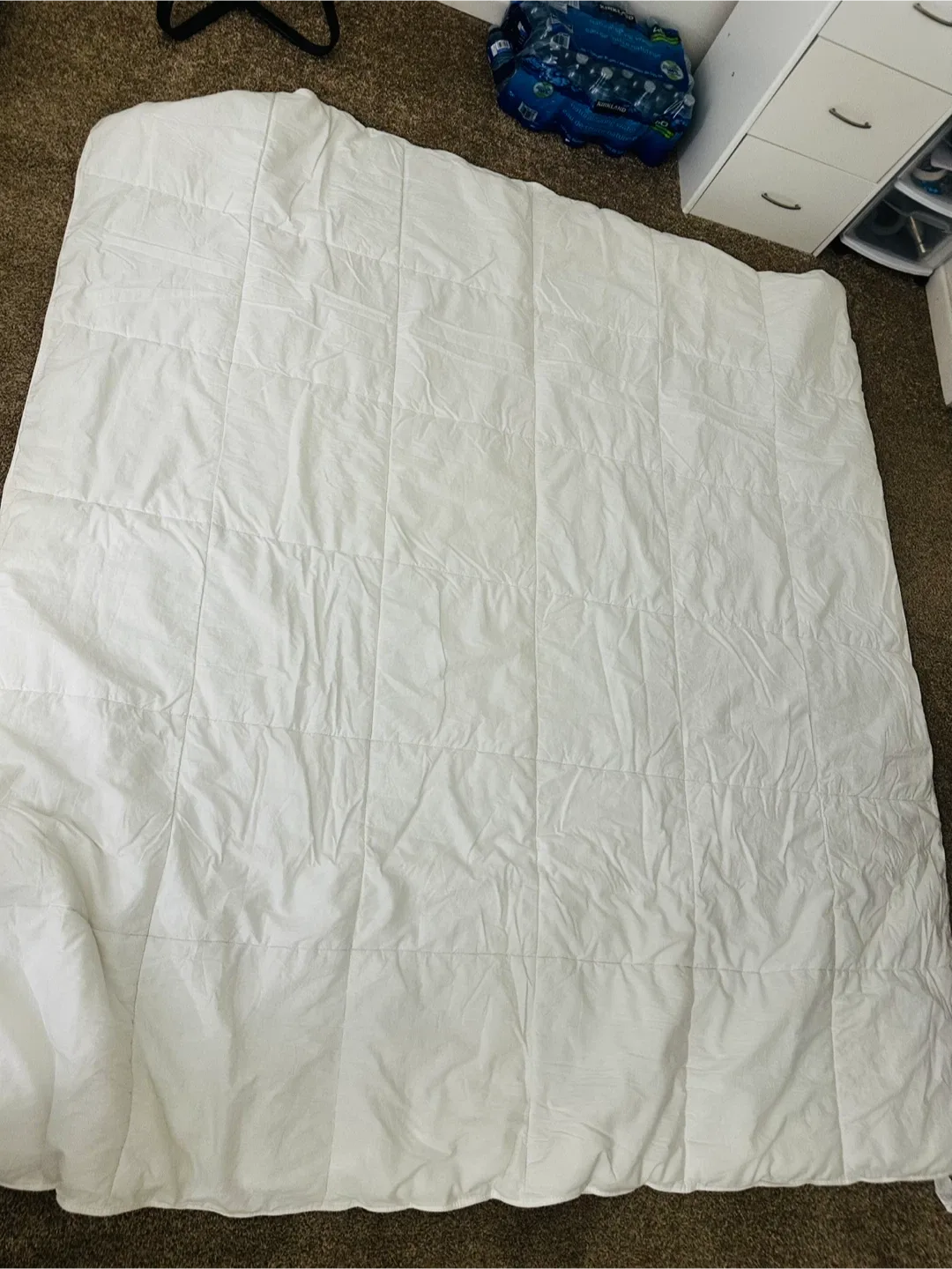 White Quilted Blanket