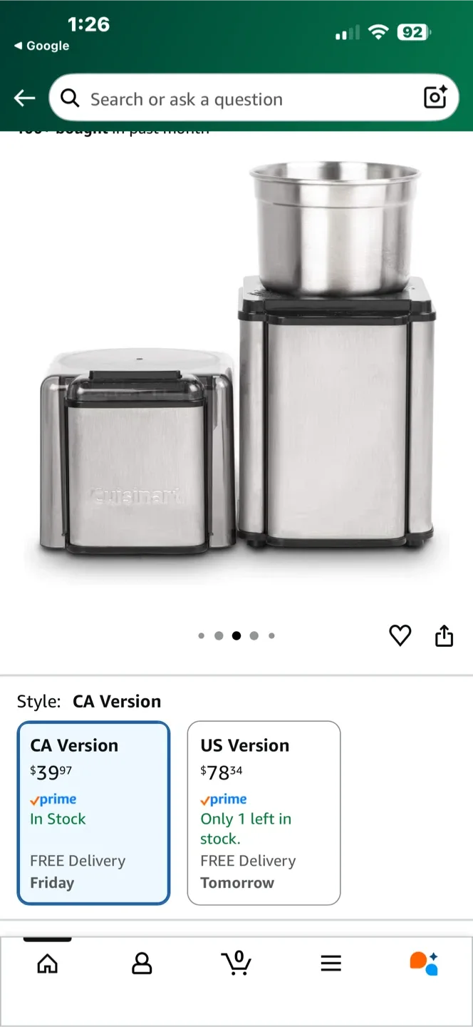 Cuisinart Grind Central Coffee Grinder DCG-12BCC image indicator(4)