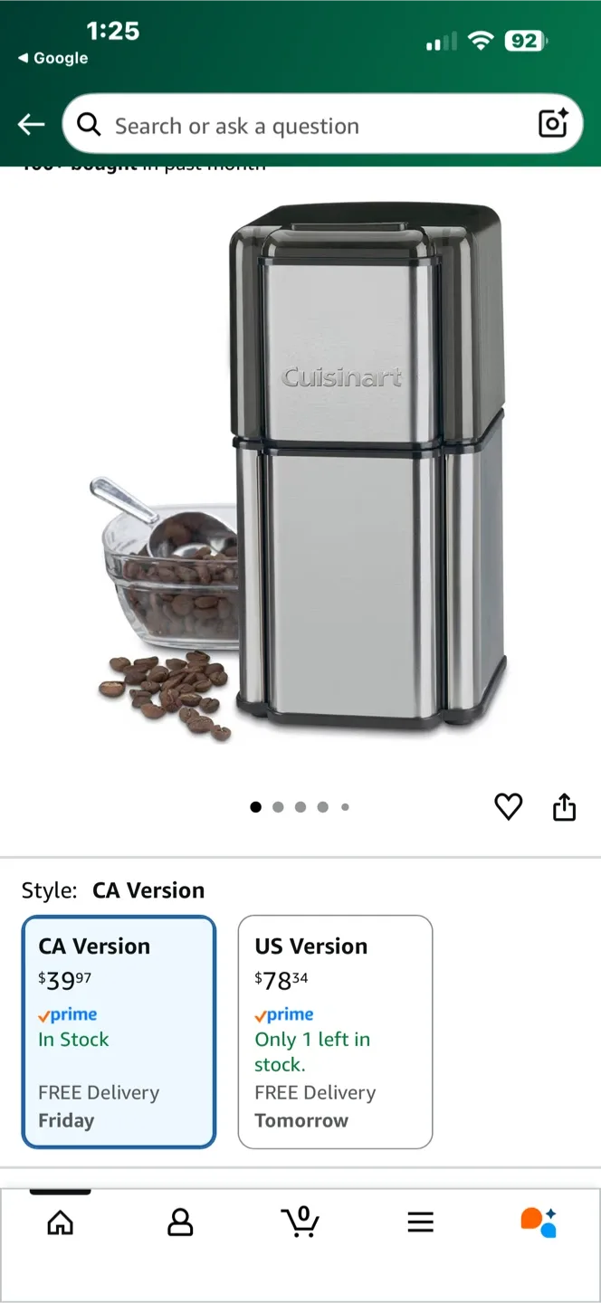 Cuisinart Grind Central Coffee Grinder DCG-12BCC image indicator(3)