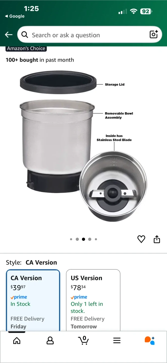 Cuisinart Grind Central Coffee Grinder DCG-12BCC image indicator(5)