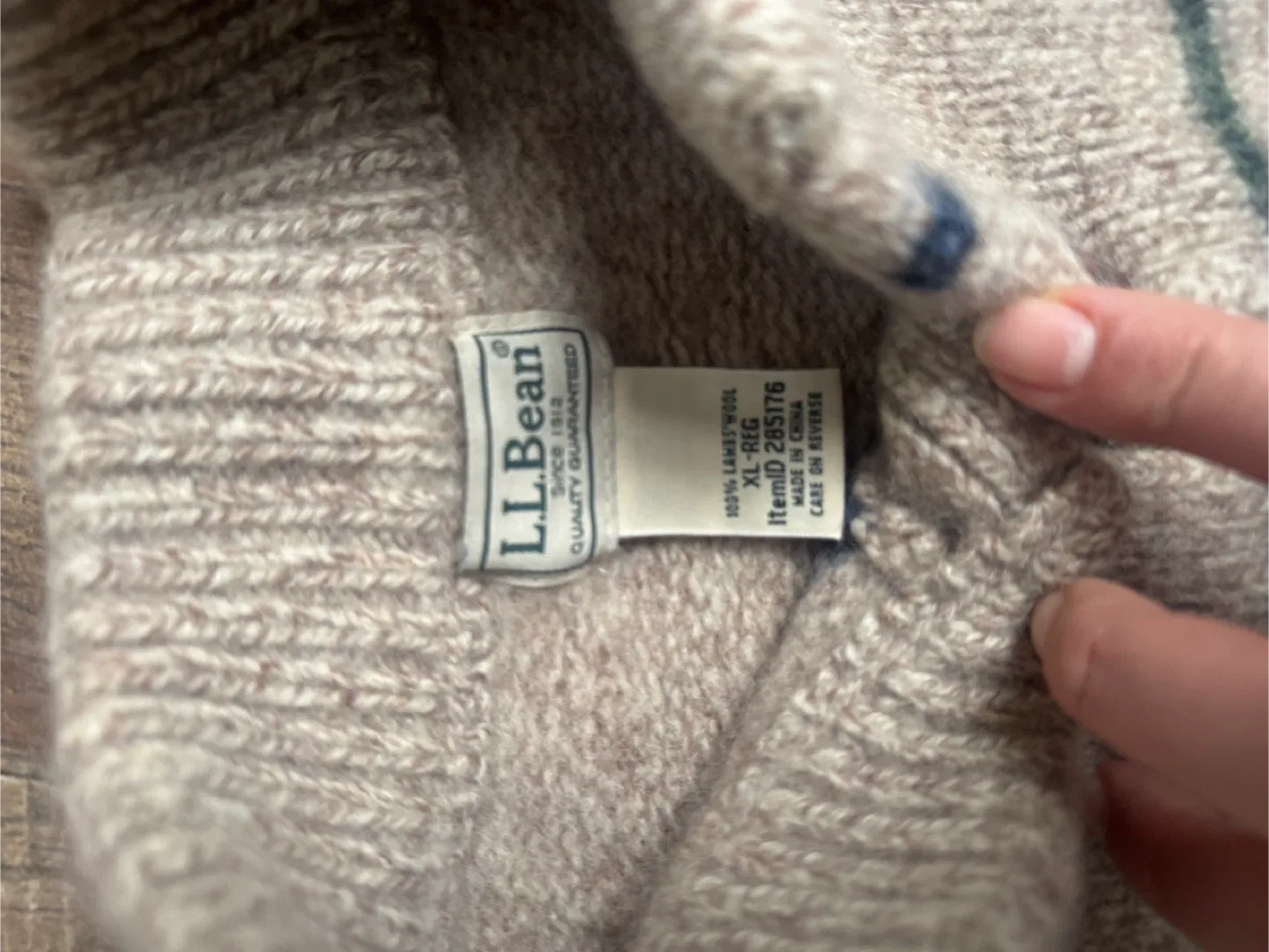 L.L.Bean Wool Sweater - Boys Size XL image indicator(3)