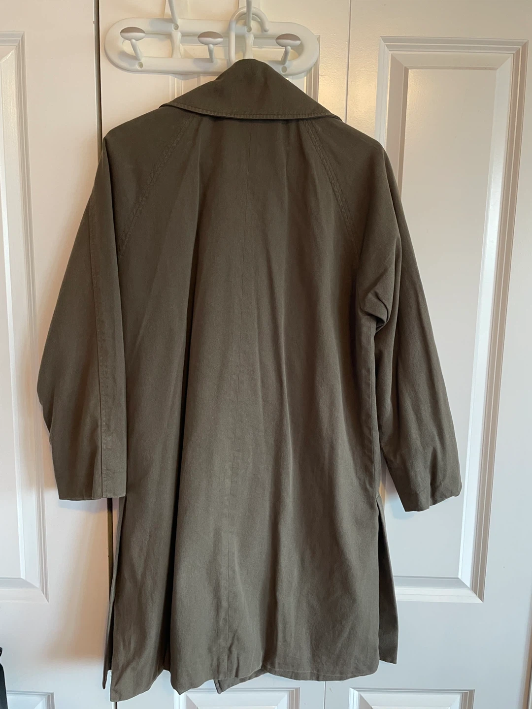 Plastic Island Olive Green Trench Coat - Size S - photo 2