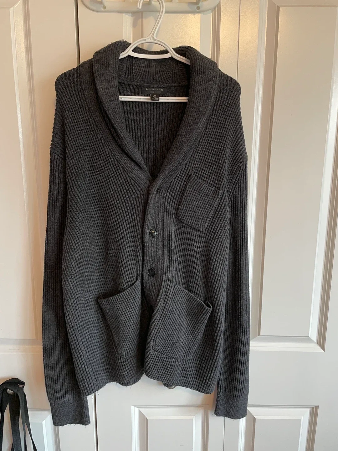 Banana Republic Gray 100% Cotton Cardigan for Men - XL