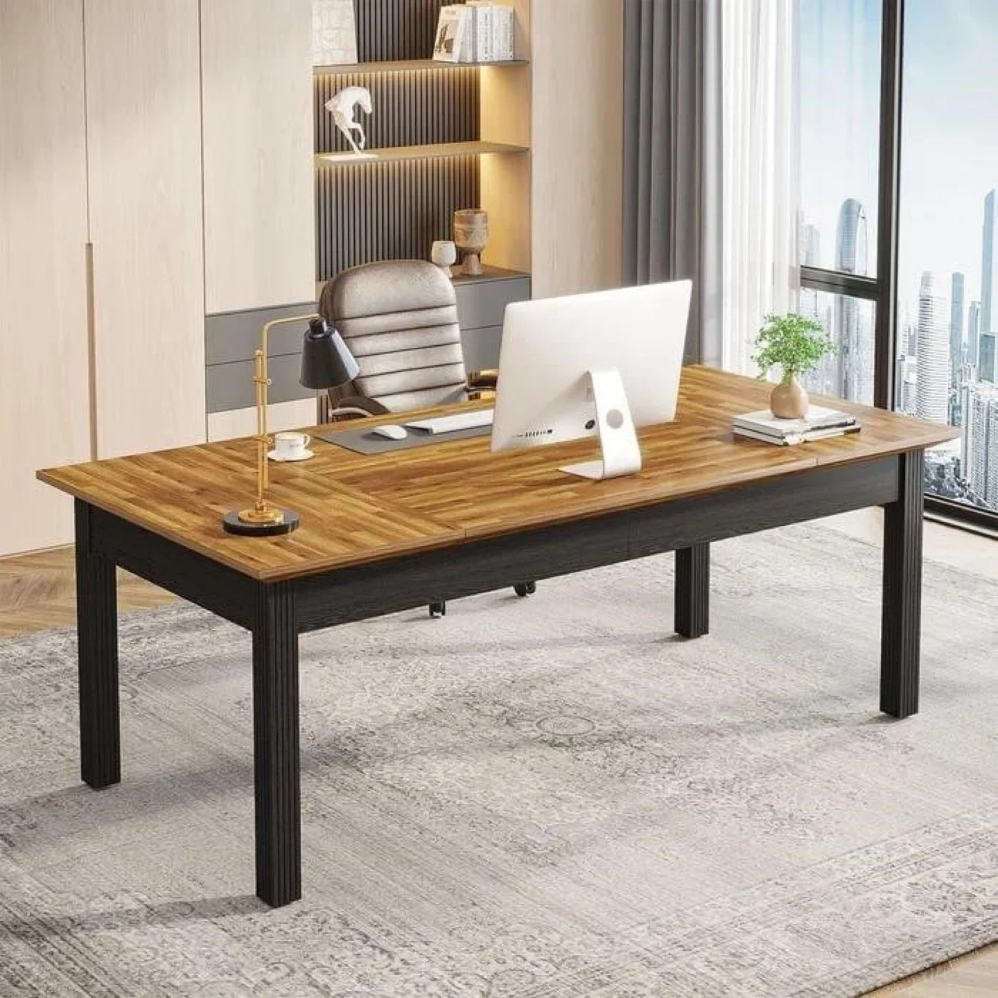 62"Multipurpose Table, Used As An Executive Desk or Dining Table