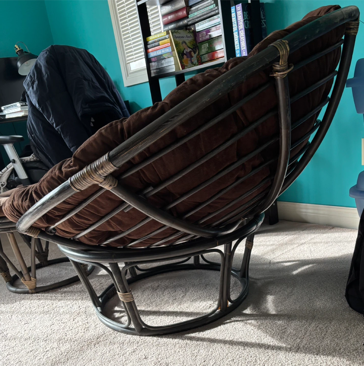 Chair with Ottoman - Brown - photo 4