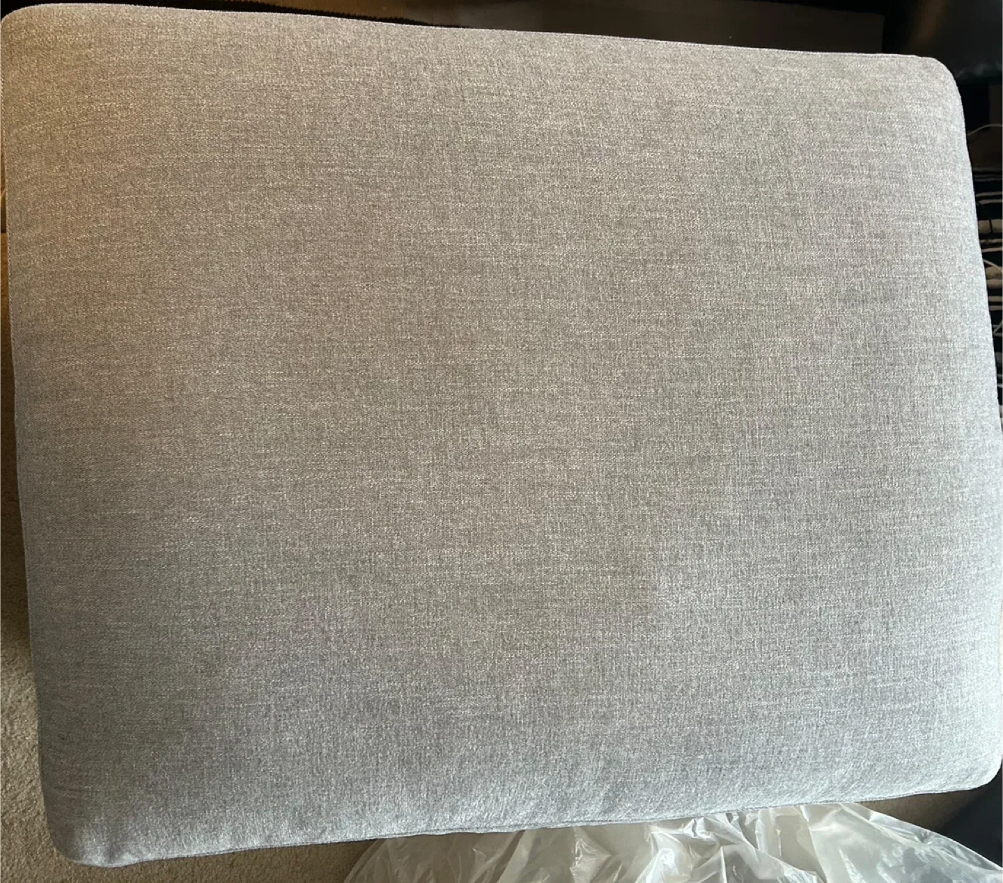 Grey Fabric only big cushion