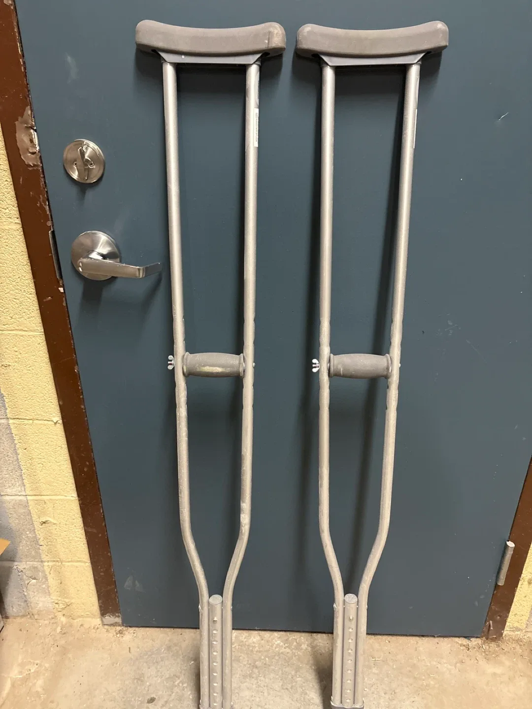 Pair of Adjustable Crutches