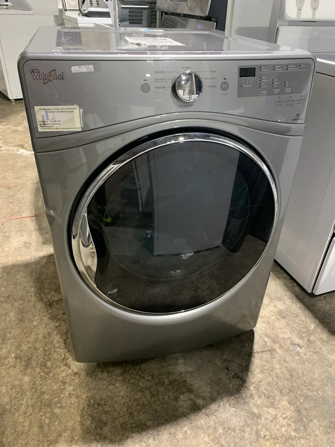 Whirlpool front load dryer -27 inch only 335/- image indicator(2)