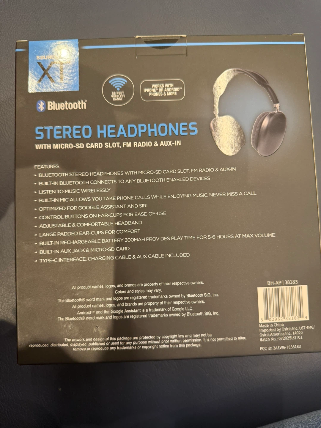Soundlogic XT Stereo Bluetooth Headphones - New - photo 2