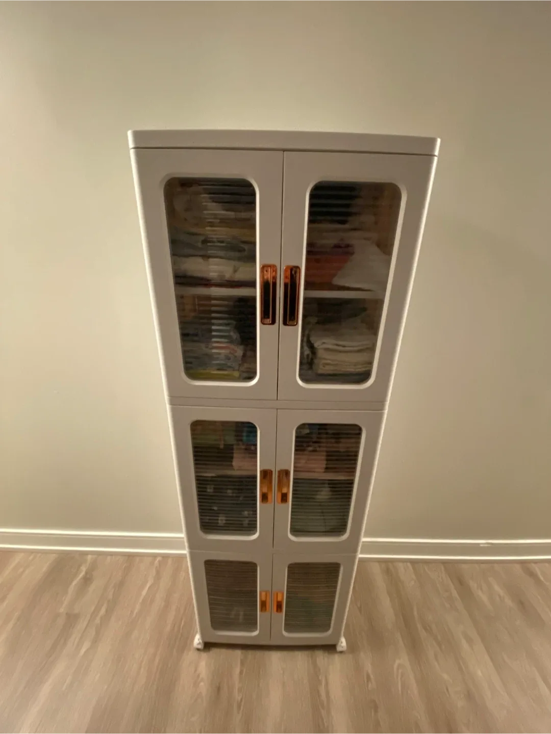 2 Movable Storage Cabinet Organizers - 1 Medium + 1 Large