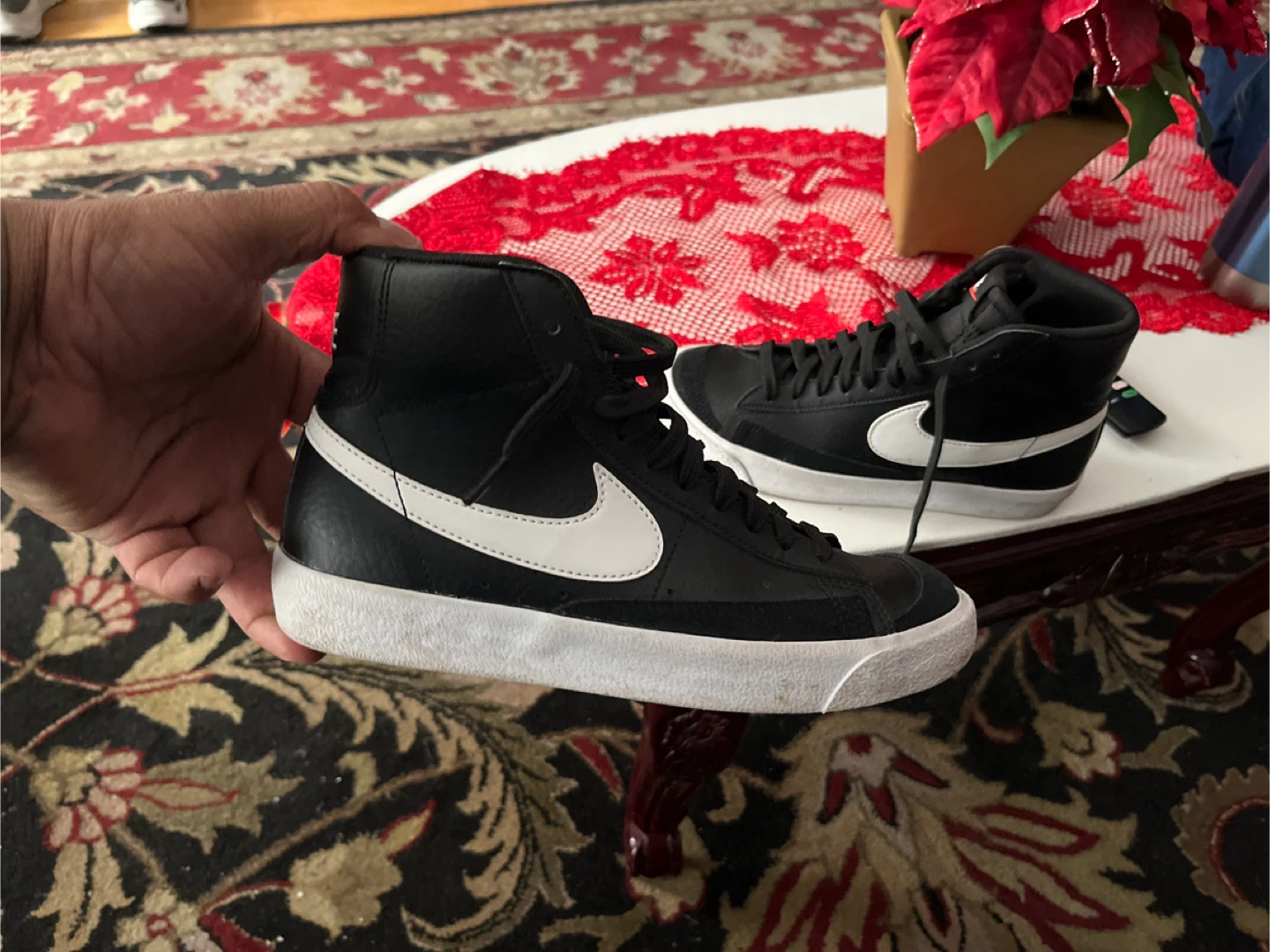 Nike Blazer Mid '77 Black/White Sneakers - photo 2