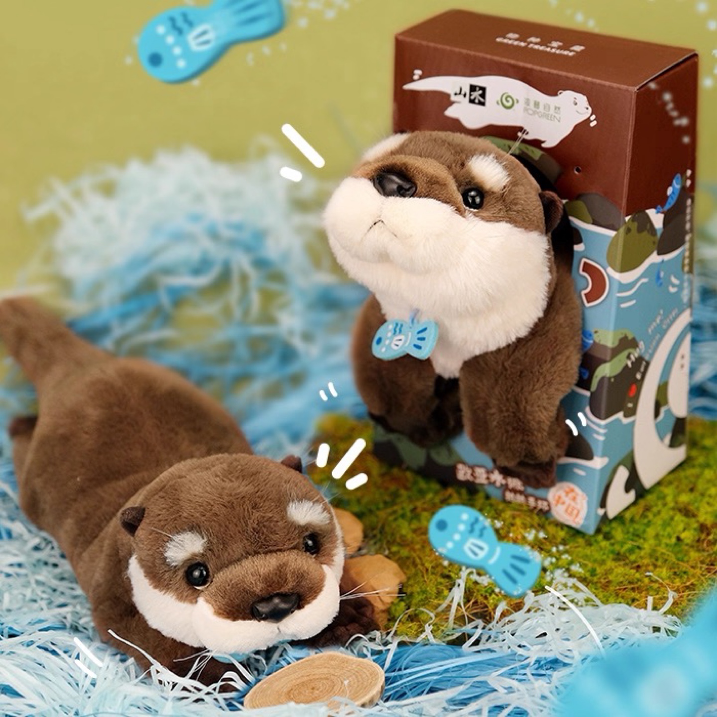Otter Plush Toy hang band
