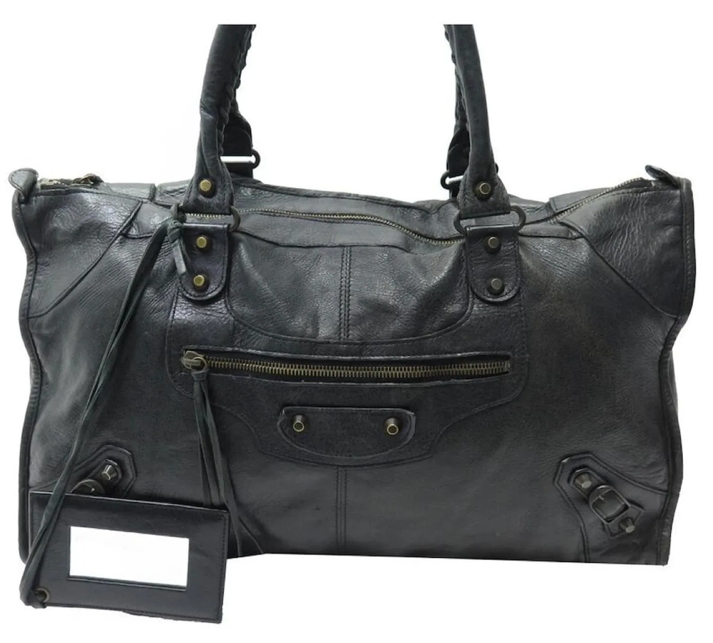 Balenciaga Black Leather Bag