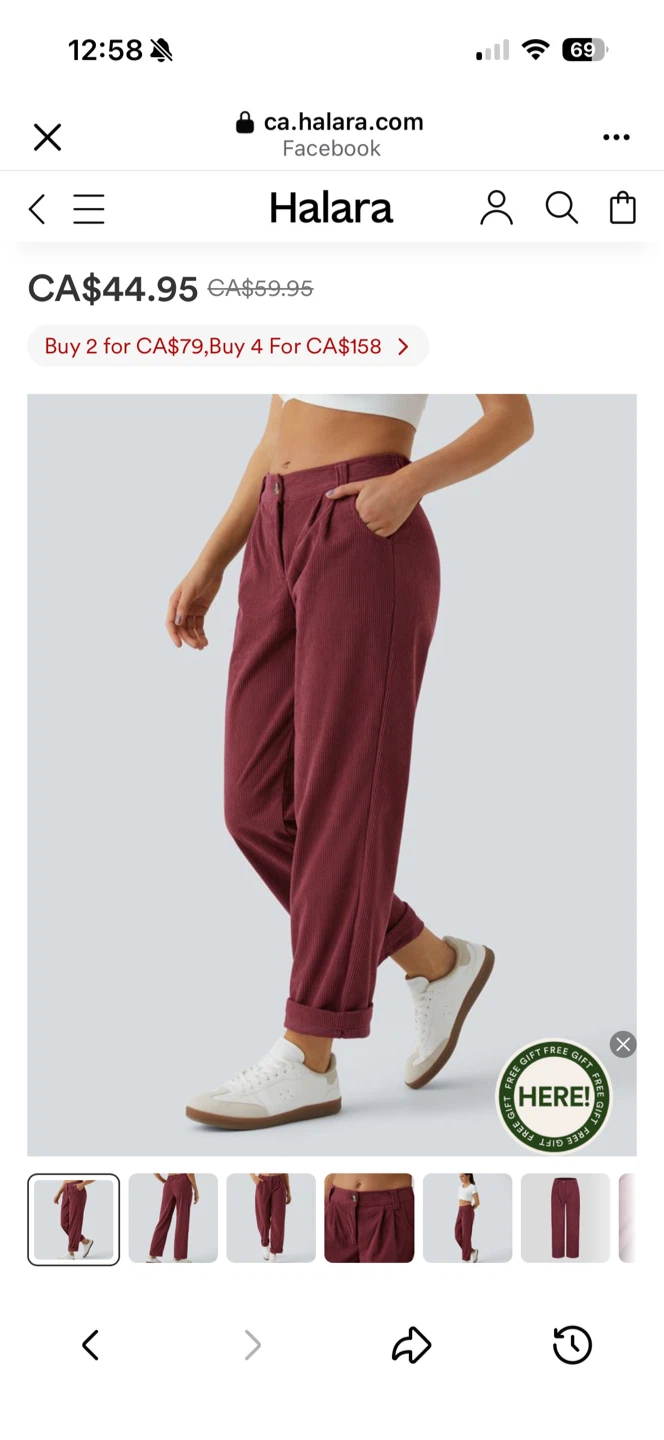 Halara Corduroy Pants - photo 2