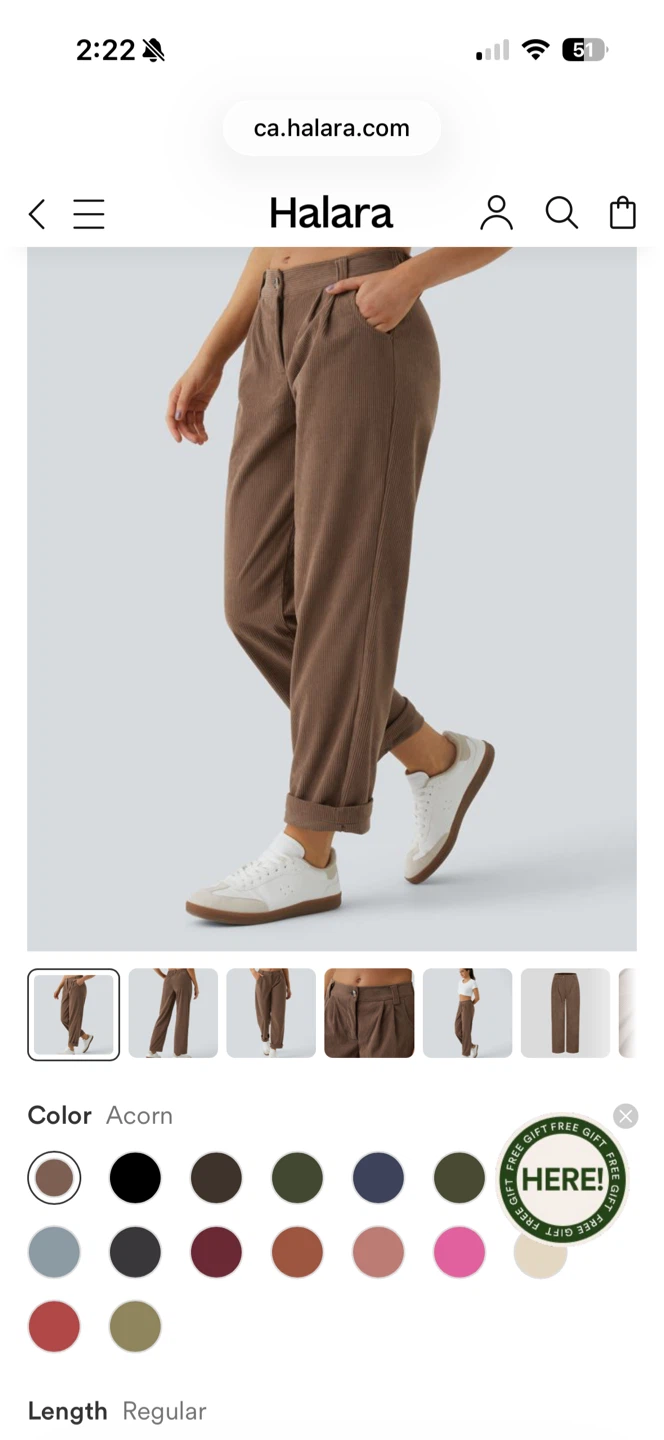 Halara Corduroy Pants