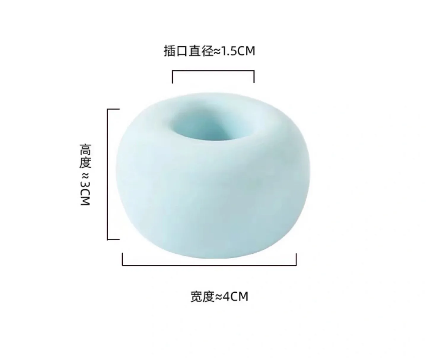 Pastel Donut Ceramic Toothbrush Holder