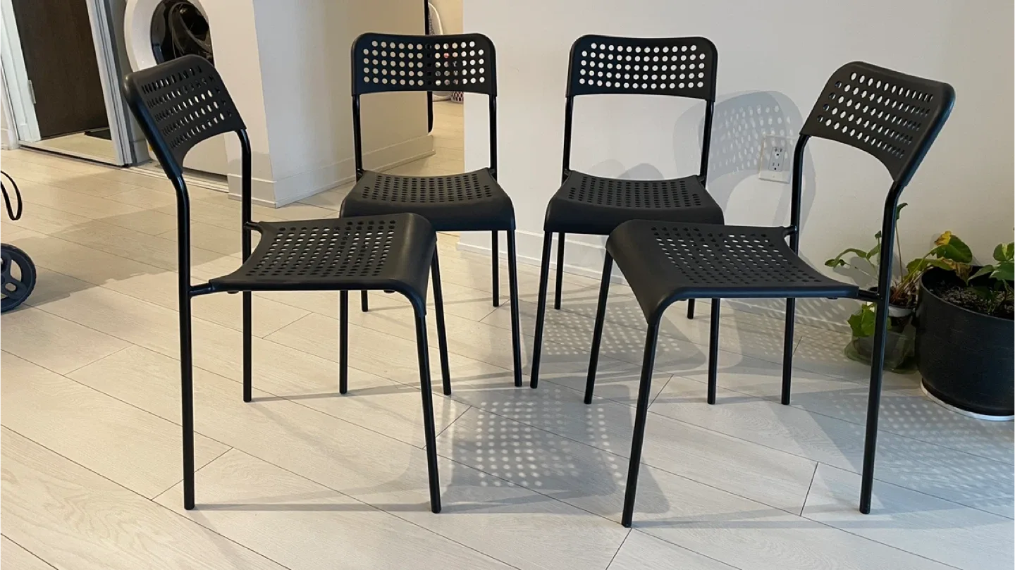 Black Chairs - Set of 4